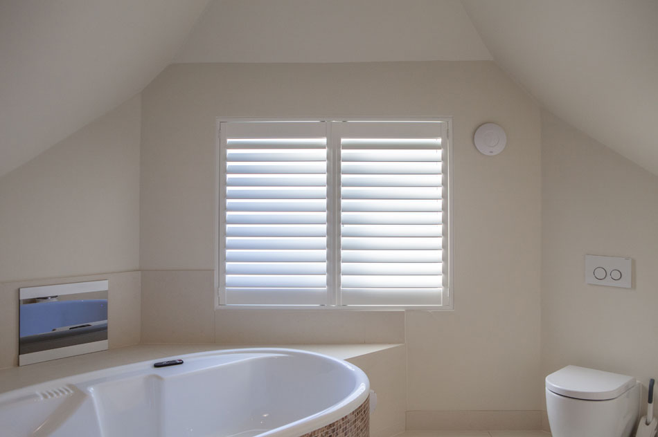 Plantation Shutters in the Bathroom